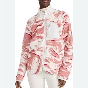 Sweaty Betty Sherpa Fleece Pink Camouflage Pennine Zip Up Jacket